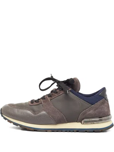 Pre-owned Tod's Vintage Leather Sneakers In Brown