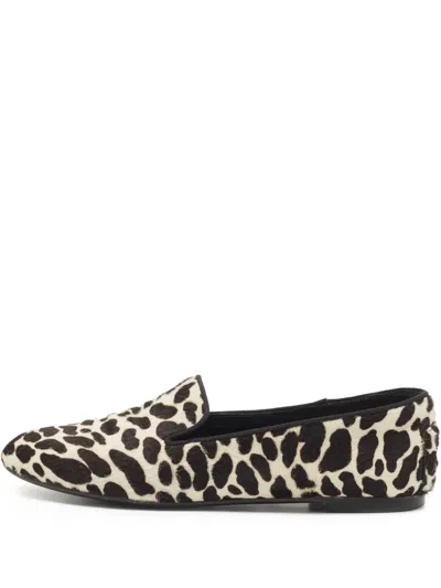Pre-owned Tod's Vintage Leopard-print Loafers