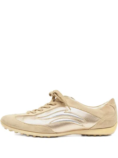 Pre-owned Tod's Vintage Low-top Suede Sneakers