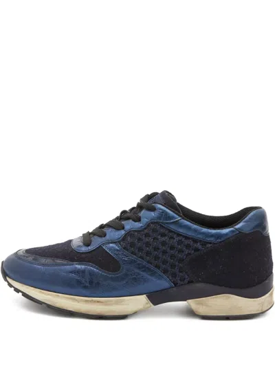 Pre-owned Tod's Vintage Mesh-panel Sneakers