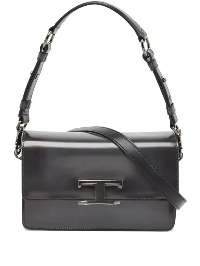 Pre-owned Tod's Vintage Mini T Timeless Shoulder Bag Grey