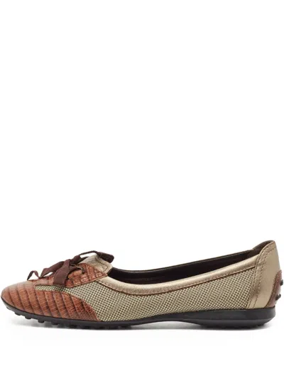 Pre-owned Tod's Vintage Patchwork Ballet Flats