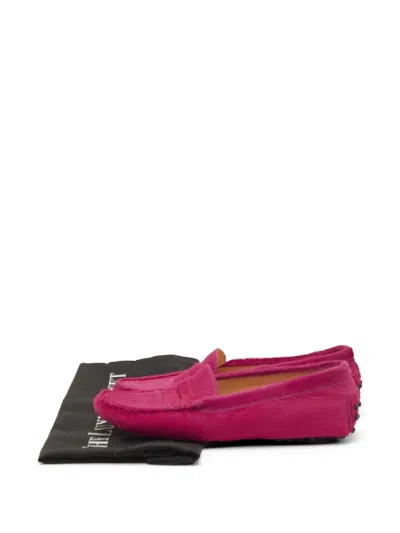 Pre-owned Tod's Vintage Penny Loafers In Pink