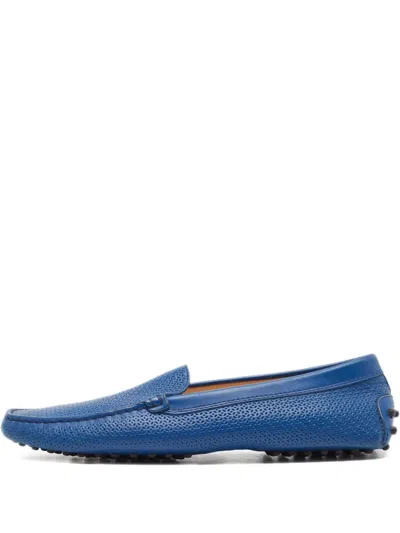 Pre-owned Tod's Vintage Perforated- Pattern Leather Loafers