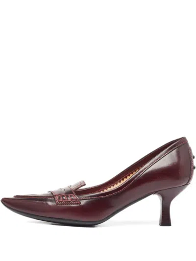 Pre-owned Tod's Vintage Pointed-toe Penny Keeper Pumps
