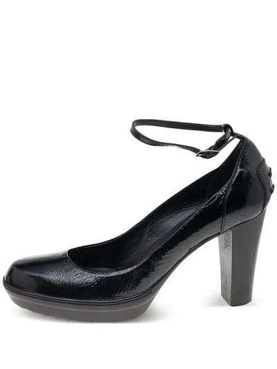 Pre-owned Tod's Vintage  100mm Leather Platform Pumps