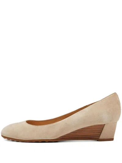 Pre-owned Tod's Vintage  40mm Wedge Suede Pumps