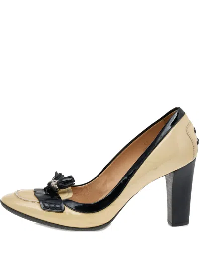 Pre-owned Tod's Vintage  95mm Tassel-detail Leather Pumps