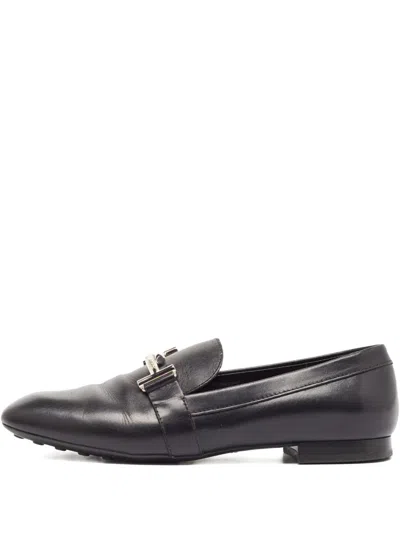 Pre-owned Tod's Vintage  Buckle-detail Leather Loafers