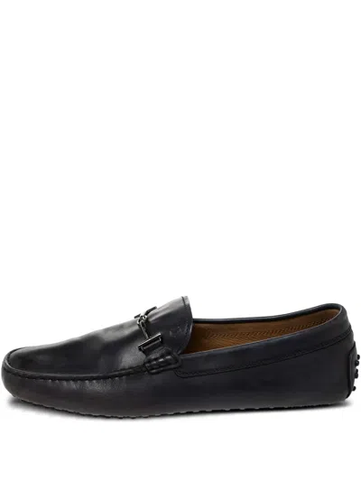 Pre-owned Tod's Vintage  Double-t Leather Loafers