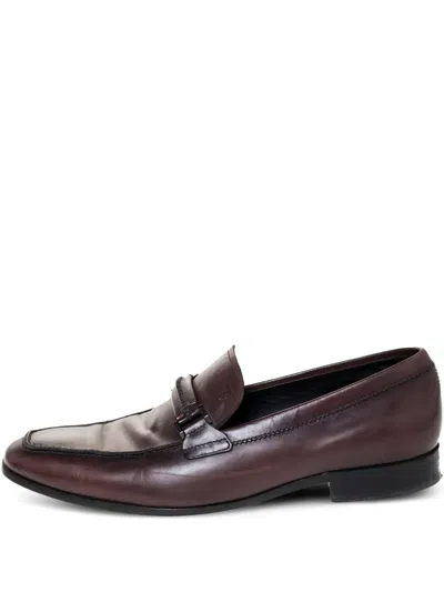 Pre-owned Tod's Vintage  Gommino Embellished Leather Loafers