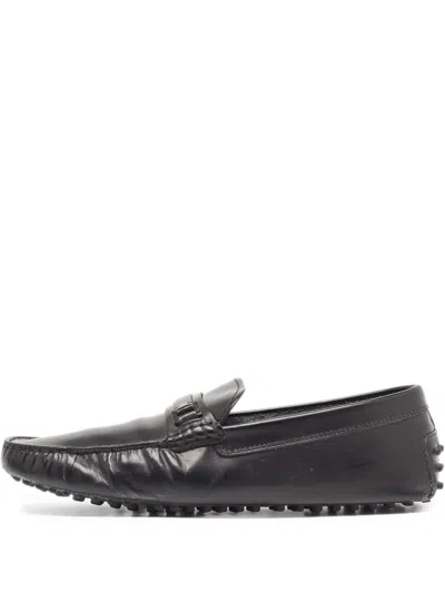 Pre-owned Tod's Vintage  Leather Loafers In Black