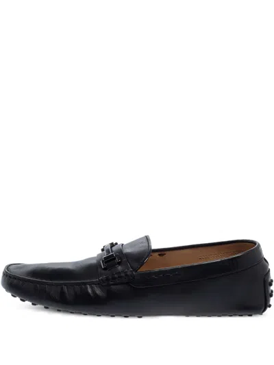 Pre-owned Tod's Vintage  Leather Loafers In Black