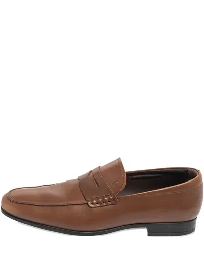 Pre-owned Tod's Vintage  Leather Penny Loafers