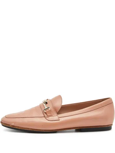 Pre-owned Tod's Vintage  Logo-plaque Loafers