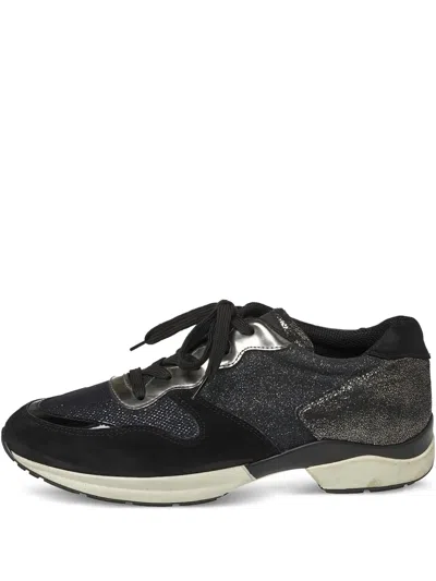Pre-owned Tod's Vintage  Metallic Panelled Sneakers