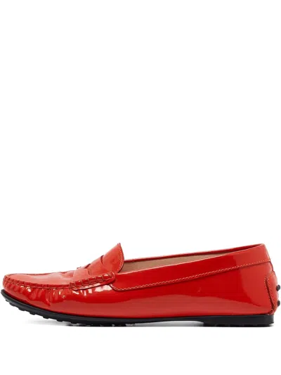 Pre-owned Tod's Vintage  Patent-leather Loafers