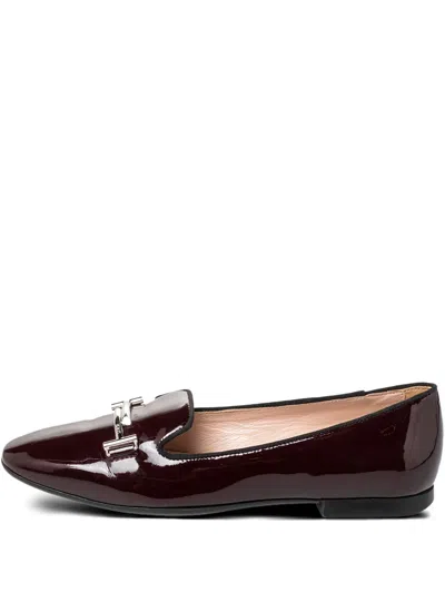 Pre-owned Tod's Vintage  Patent-leather Loafers