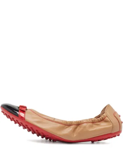 Pre-owned Tod's Vintage  Scrunch Ballet Flats