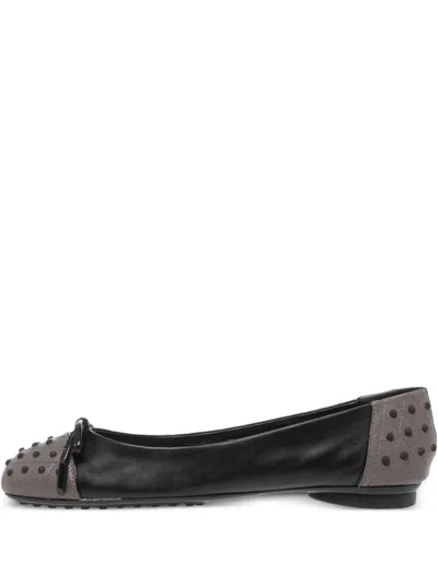 Pre-owned Tod's Vintage  Studded Ballerina Flats