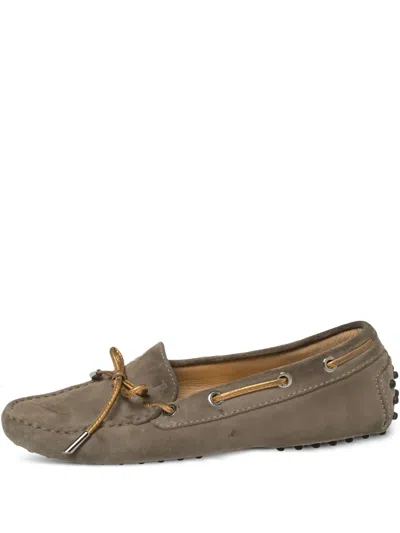Pre-owned Tod's Vintage  Suede Boat Shoes