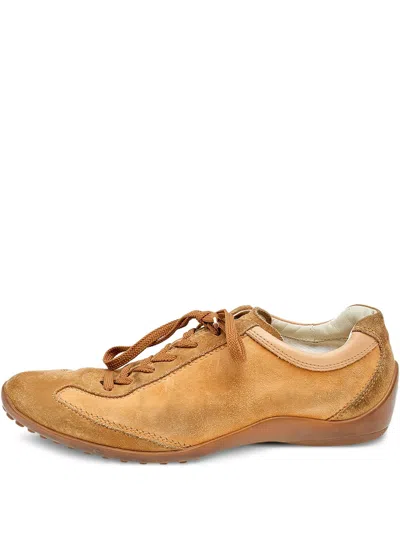 Pre-owned Tod's Vintage  Suede Lace-up Sneakers