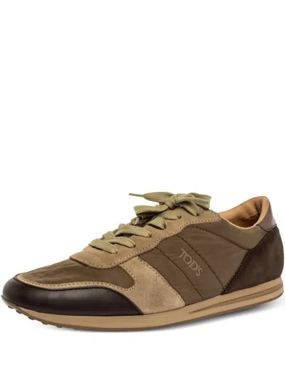 Pre-owned Tod's Vintage Quilted-panel Sneakers