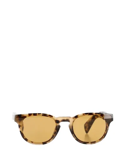 Pre-owned Tod's Vintage Round-frame Tortoiseshell Sunglasses In Brown