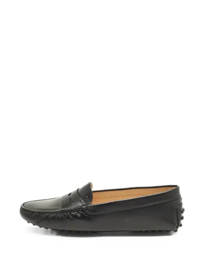 Pre-owned Tod's Vintage Slip-on Loafers In Black