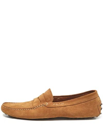 Pre-owned Tod's Vintage Suede Penny Loafers