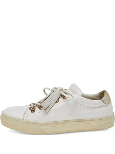 Pre-owned Tod's Vintage Tassel-detail Leather Sneakers