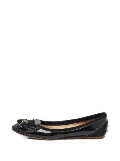 Pre-owned Tod's Vintage Tassel Leather Pumps In Black