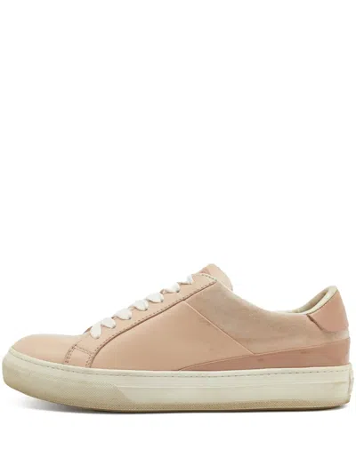 Pre-owned Tod's Vintage Textured Leather Low-top Sneakers
