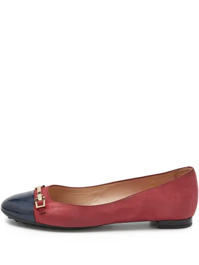 Pre-owned Tod's Vintage Two-tone Ballet Flats
