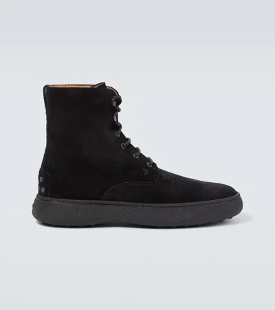TOD'S W. G. HERITAGE SUEDE BOOTS