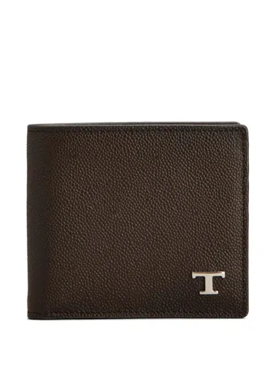 TOD'S WALLET,XAMTSYBB300UGA S810 DARK TOBACCO