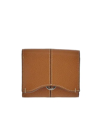 Tod's Wallet In Leather In Brown