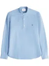 Tod's Linen Blend Shirt In Blue