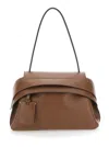 Tod's Small Wave Shoulder Bag With Adjustable Strap In Brown