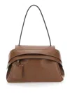 Tod's Small Wave Shoulder Bag With Adjustable Strap In Brown