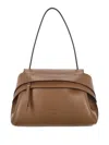 Tod's Small Wave Shoulder Bag With Adjustable Strap In Brown