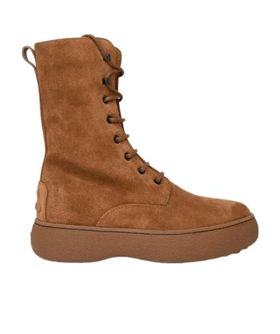 TOD'S TOD'S W.G. LACE-UP ANKLE BOOTS