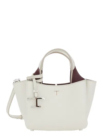 Tod's White Apa Mini Tote