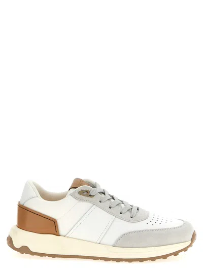 TOD'S WHITE LACE UP SNEAKERS