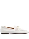 Tod's Leather Loafers In White