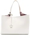 Tod's Medium Leather Tote Bag In White
