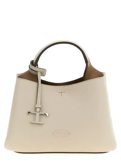 Tod's White Leather Micro Tote