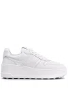 Tod's Platform Sneakers In Leather In White