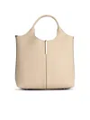 Tod's Small Leather Shopping Bag In White