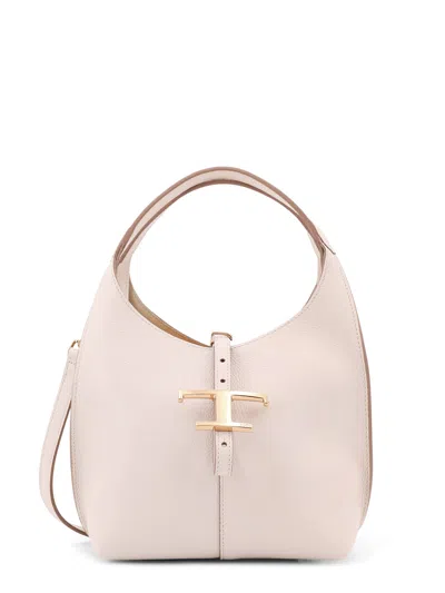 Tod's White Leather Shoulder Bag
